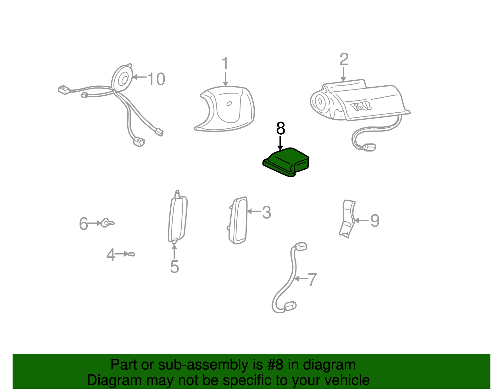 Airbag Sensing and Diagnostic Module - GM (9389330)