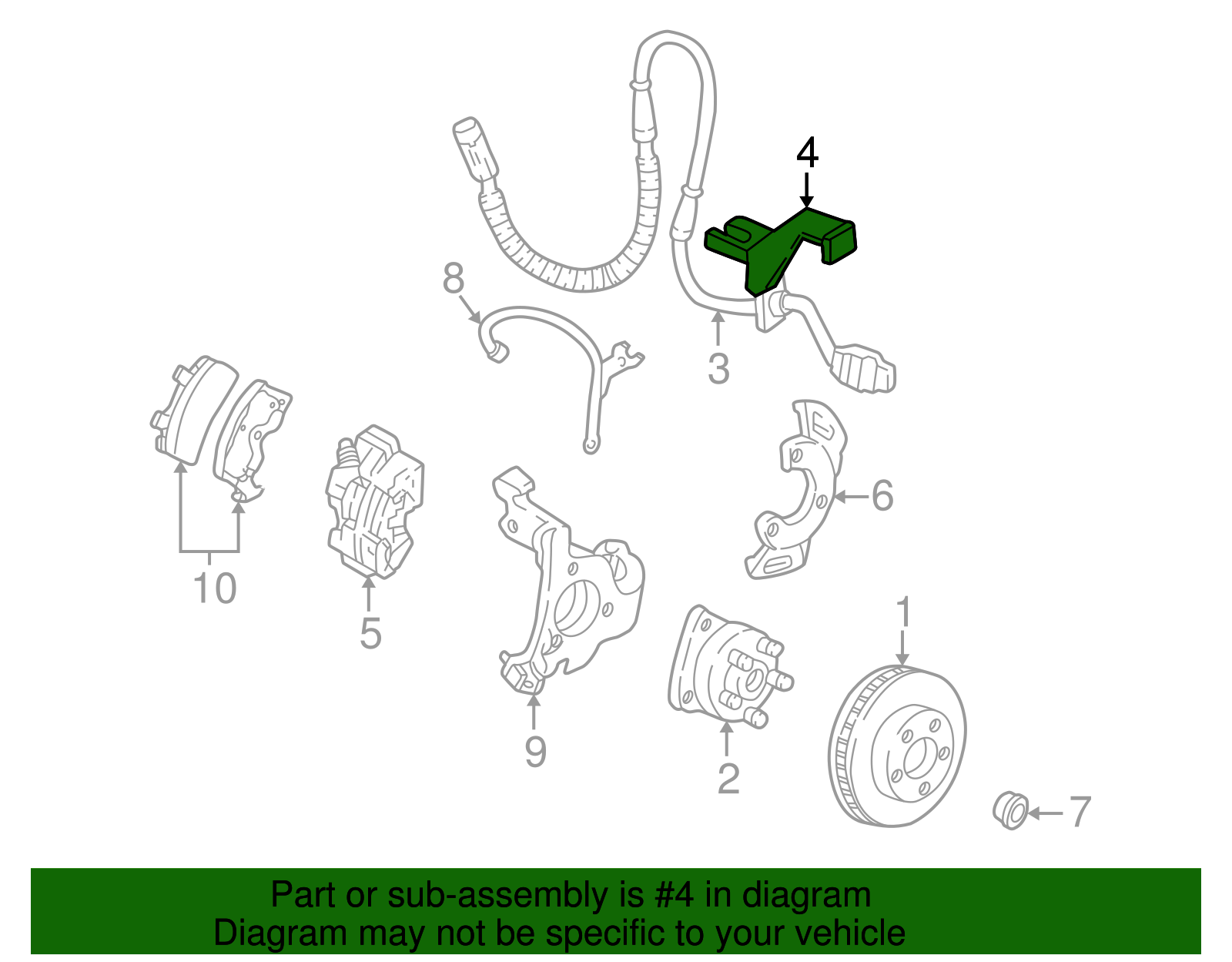 Bracket - Buick (25714974)