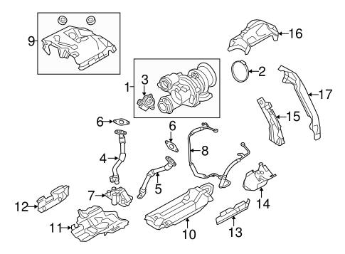 Turbocharger & Components for 2017 BMW 650i Gran Coupe #0