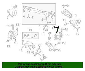 2009-2014 Volkswagen Routan Trans Mount Bracket Bolt WHT-004-327 ...