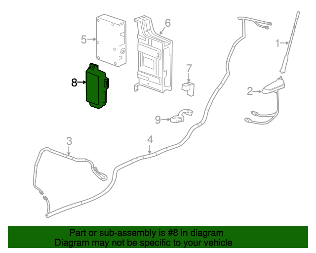 20182020 GM Communication Interface Module Battery 84137787
