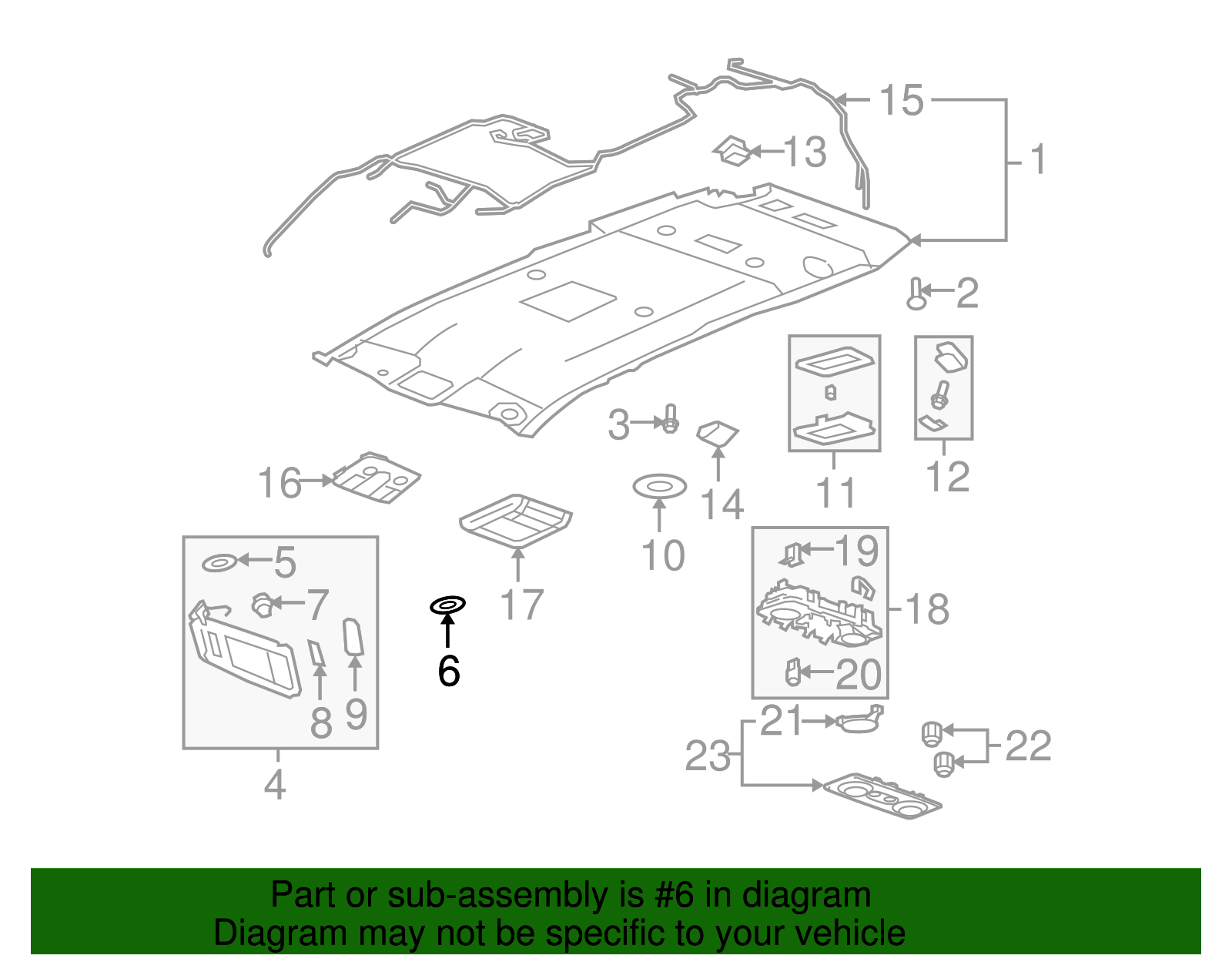 Sun-Visor Cover - GM (84397338)