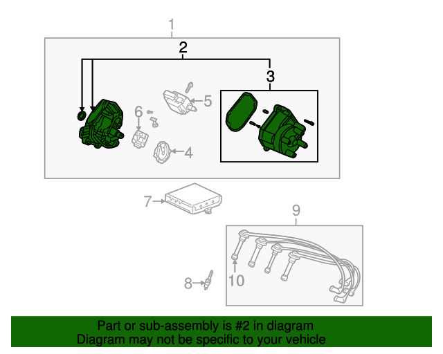 30100PABA01 Distributor Assembly (Td91U) (Tec) 19982002 Honda