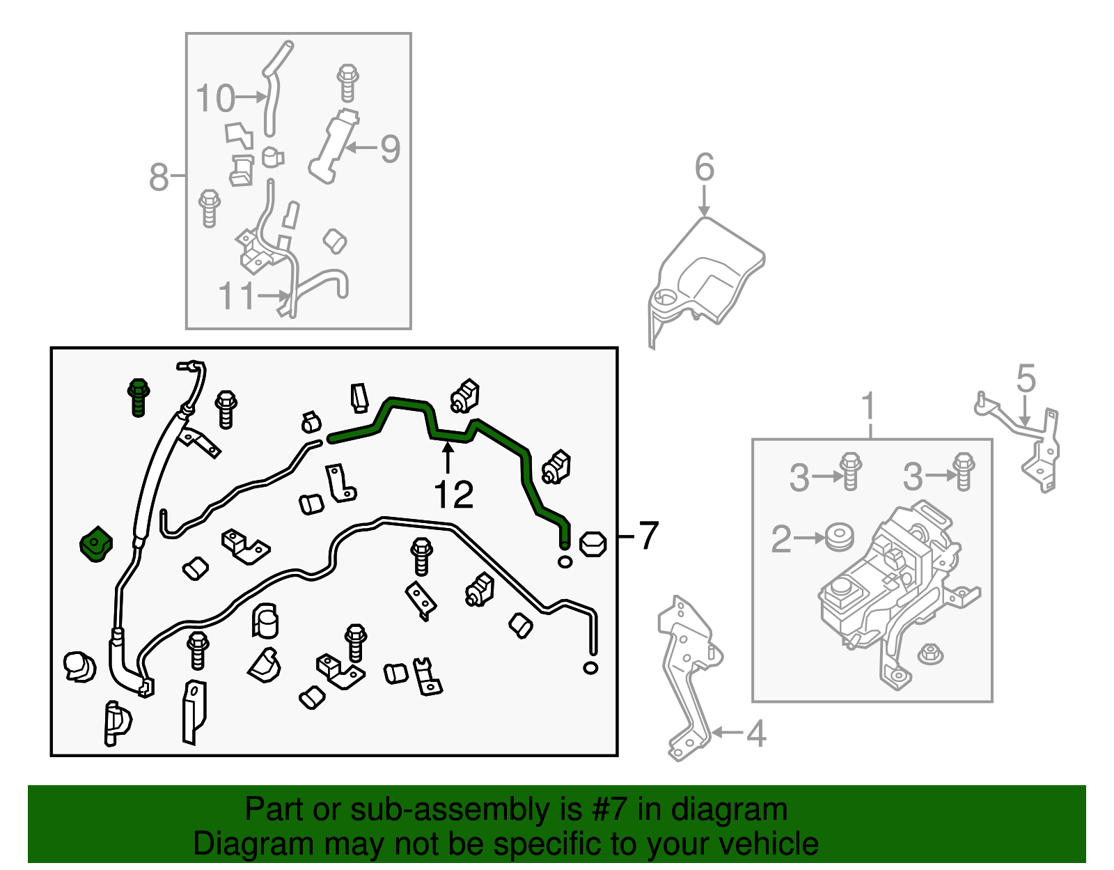 2019-2020 Infiniti QX60 Pressure Hose 49710-3KD0D | Faulkner Infiniti ...