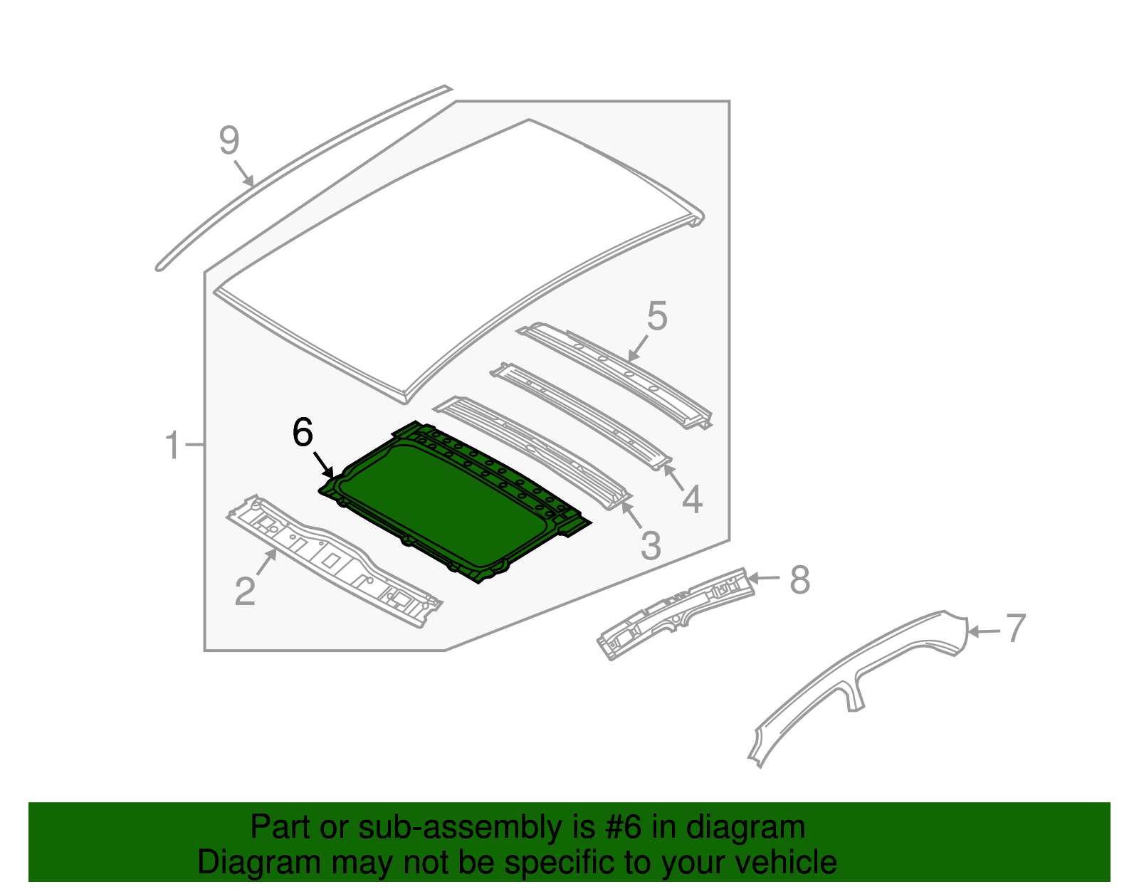 Sunroof Frame - GM (96533474)