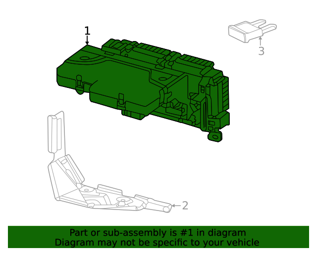 2018-2021 Mercedes-Benz Fuse Box 190-906-61-00 | AutoNationParts.com