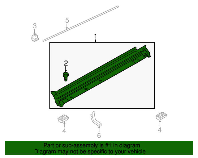 Genuine Rocker Molding for 20032012 Land Rover Range Rover Land