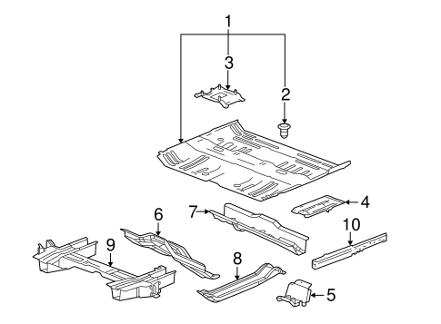 oem 2005 chevrolet equinox floor rails parts gmpartsonline net oem 2005 chevrolet equinox floor rails parts gmpartsonline net