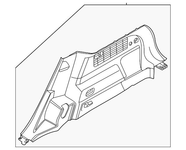 2021-2024 Ford Mustang Mach-E Lower Quarter Trim LJ8Z