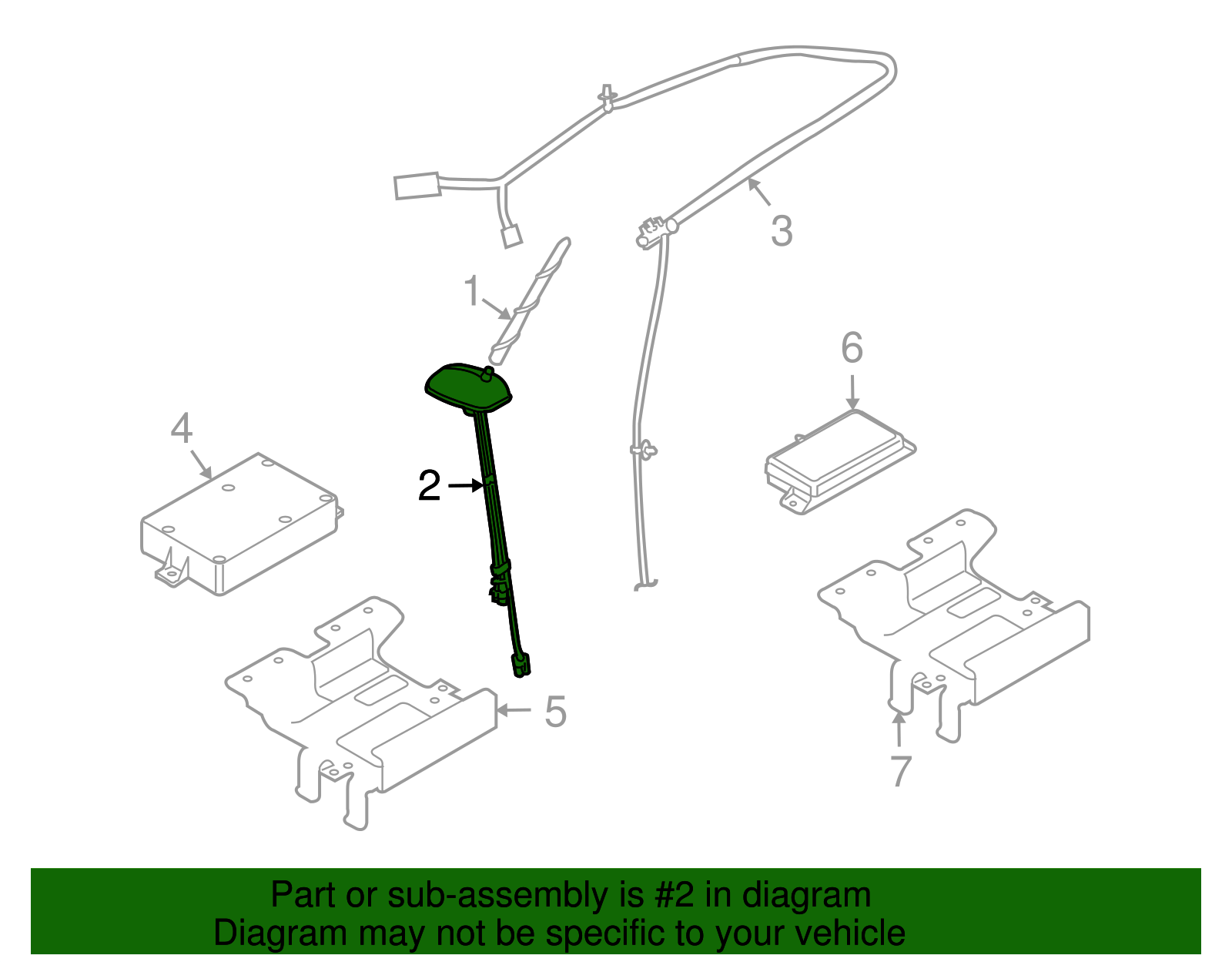 Radio Antenna Base Assembly - GM (96460482)