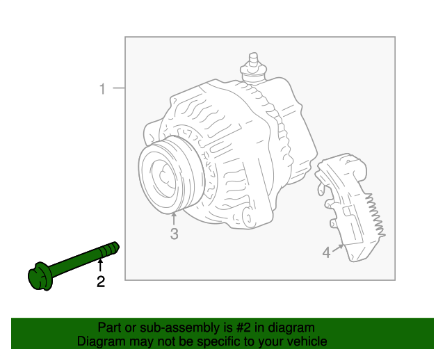 ? 1994-2010 Lexus Alternator Bolt 90119-A0280 | Discount Parts 