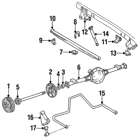 Rear Brakes for 1995 GMC Suburban K1500 #0