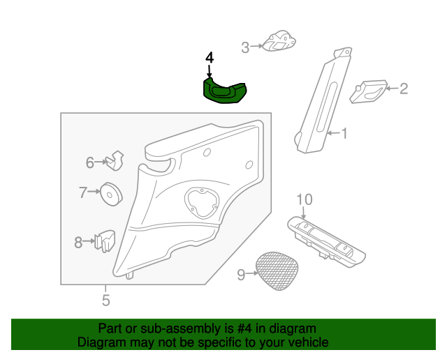20052013 Porsche 911 Seat Belt Guide 99755506200T13 Porsche Marin