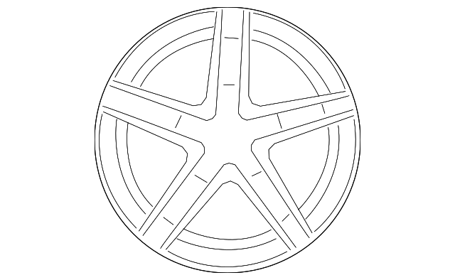 222-401-00-00-64-7X21 - Wheel AMG 5-Twin-Spoke 48.3 Cm (19 Inch) 2014 ...
