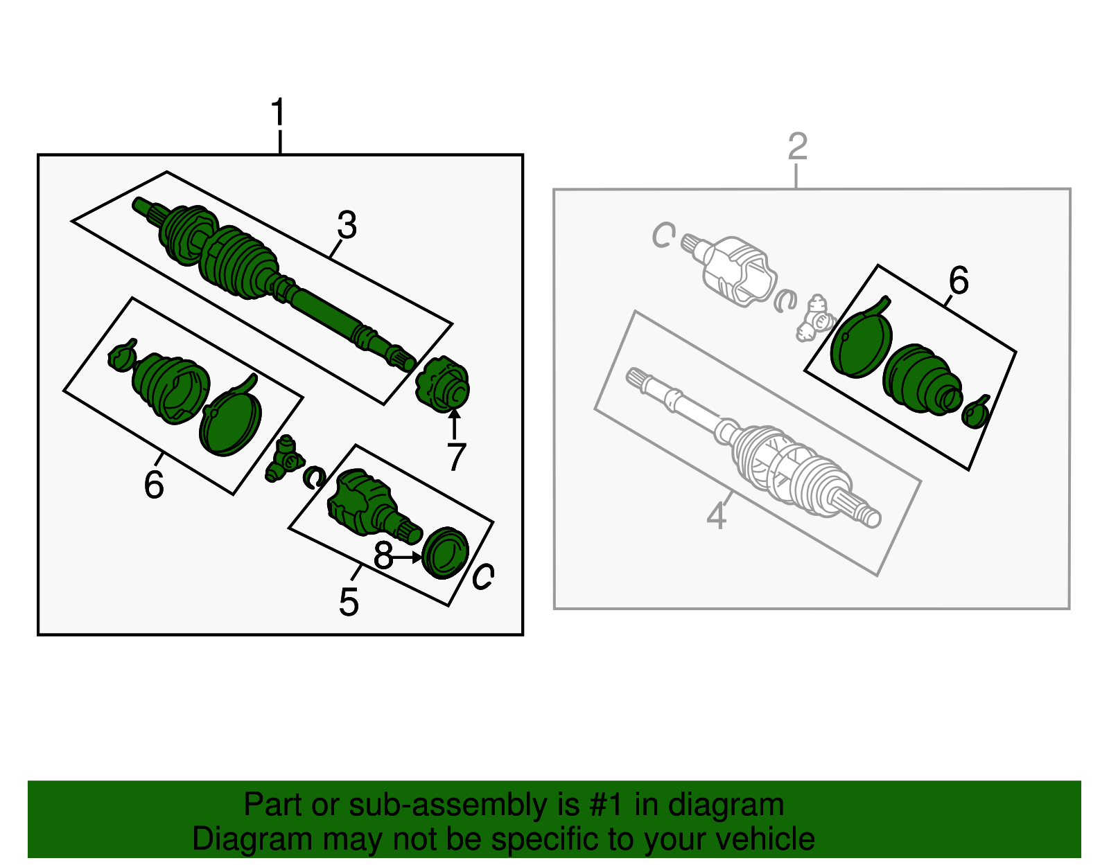 Axle Assembly - Scion (43410-52071)