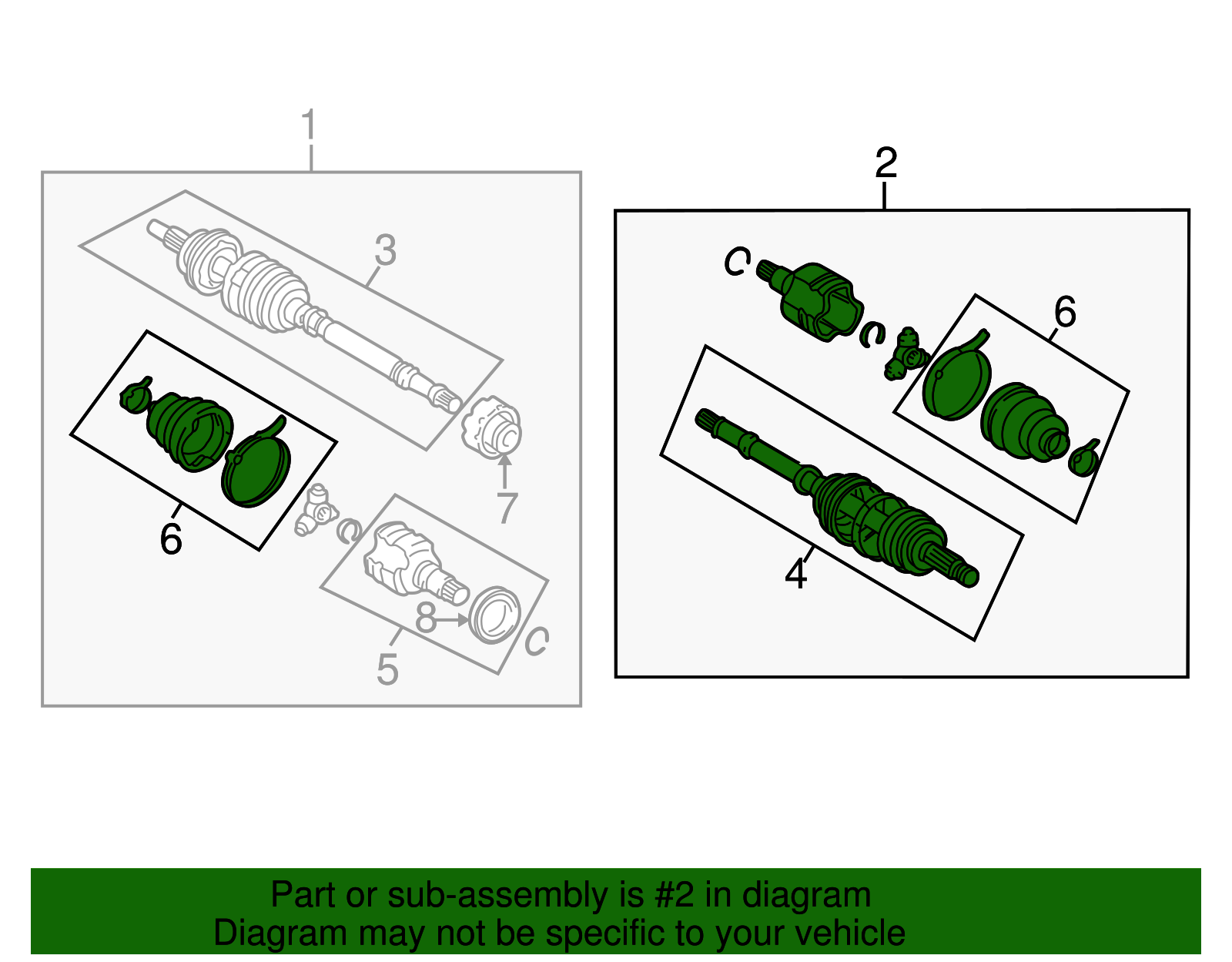 Axle Assembly - Scion (43420-52071)