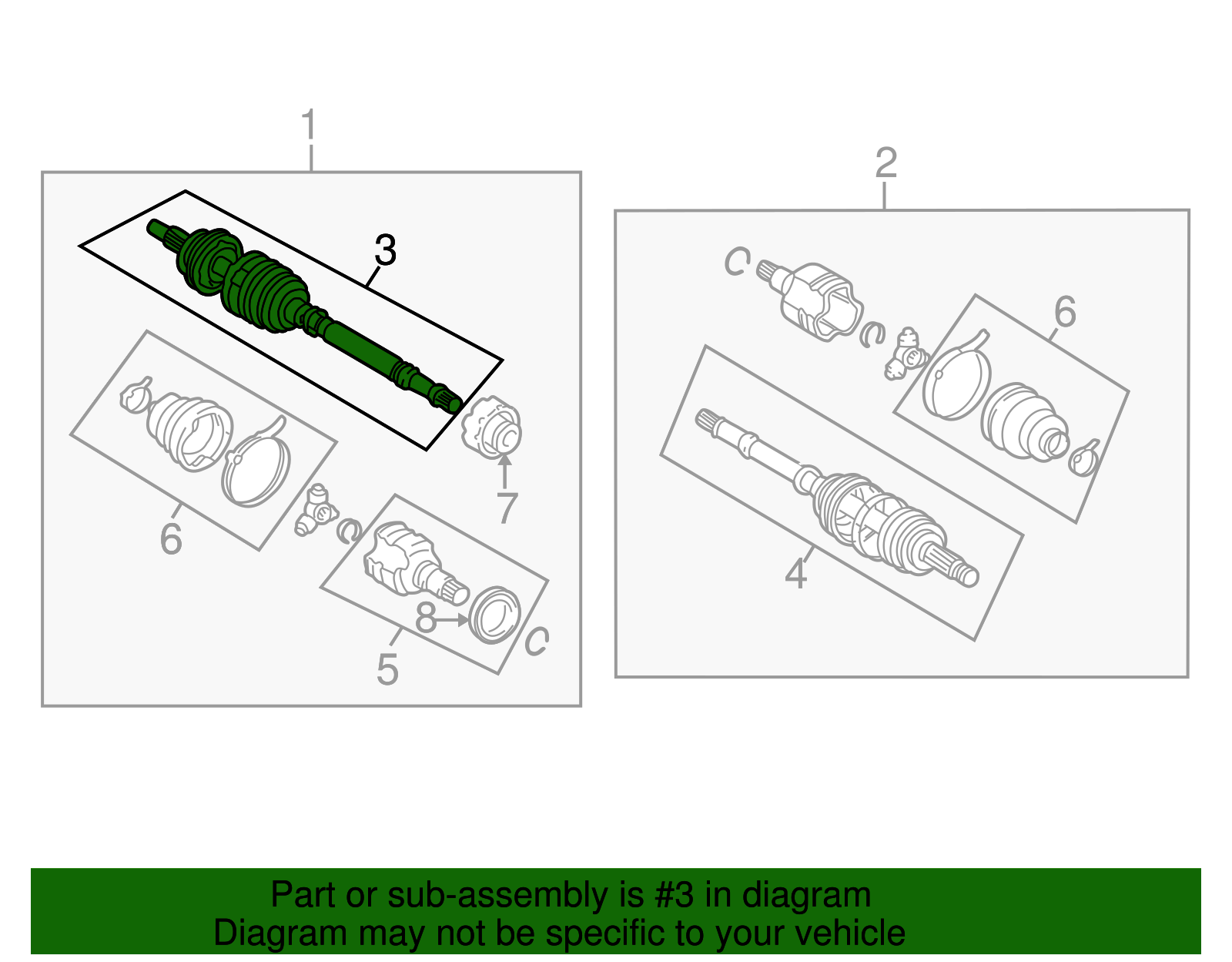 Outer Joint Assembly - Scion (43460-59367)