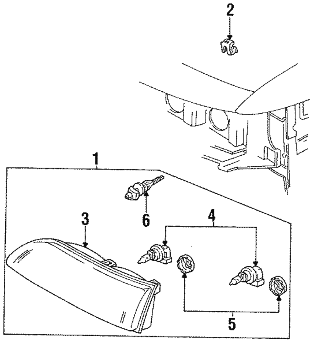 Bulb & Retainer Retainer - Ford (E9SZ-13N019-B)