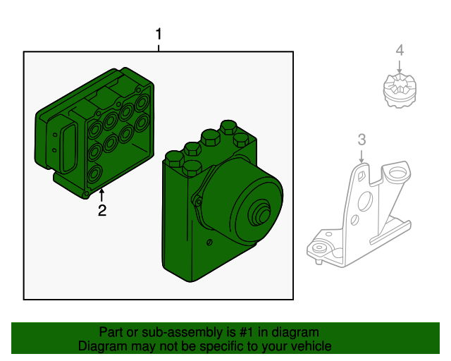 34516855553 20022008 BMW ABS Pump Assembly (34516855553) BMW of South Atlanta Parts