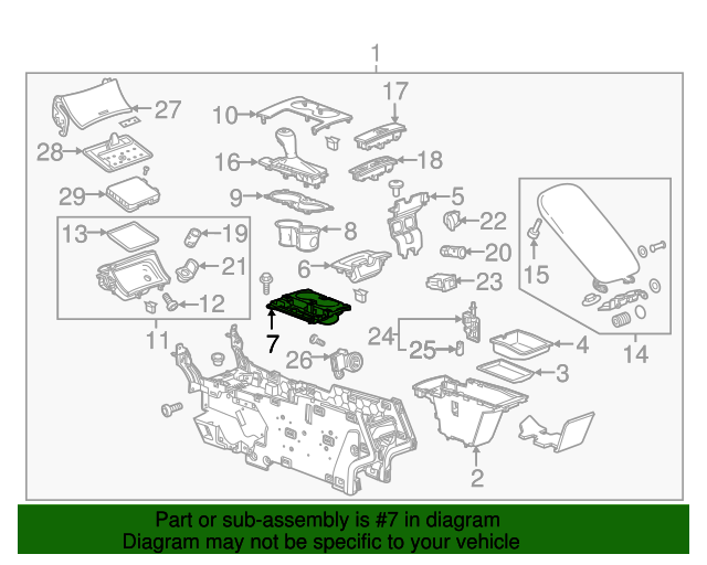 20142020 Chevrolet Impala Cup Holder 22983532