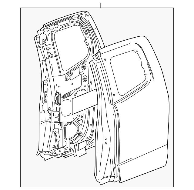 20152021 GM Rear Driver Side Door 23362964 GMPartsNow