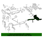 2015-2020 Mercedes-Benz Muffler & Pipe 156-490-16-81 | MB Online Parts
