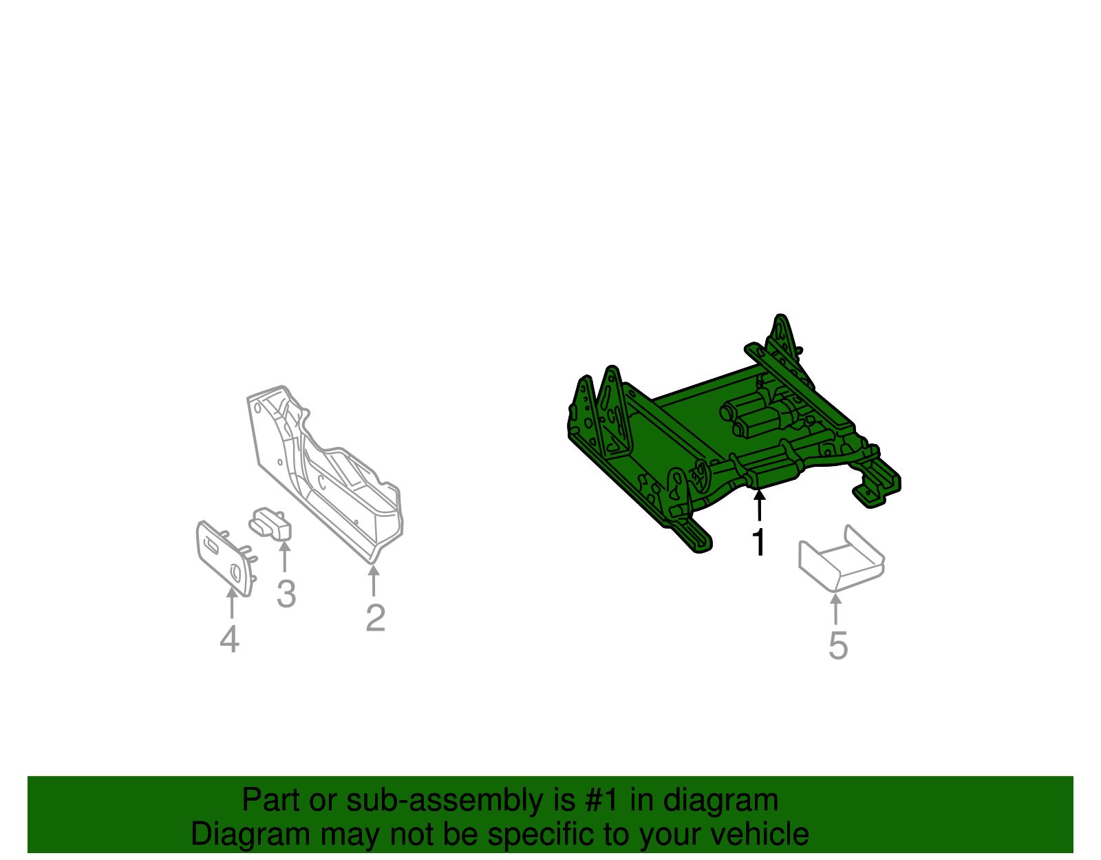 Seat Track - GM (88940347)