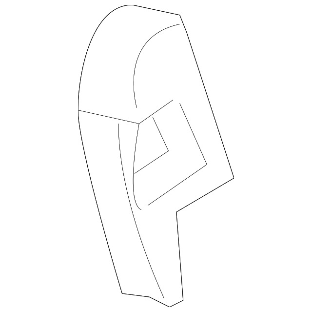 Light Titanium Front Seat Shoulder Belt Guide Adjuster Cover - GM (96474709)