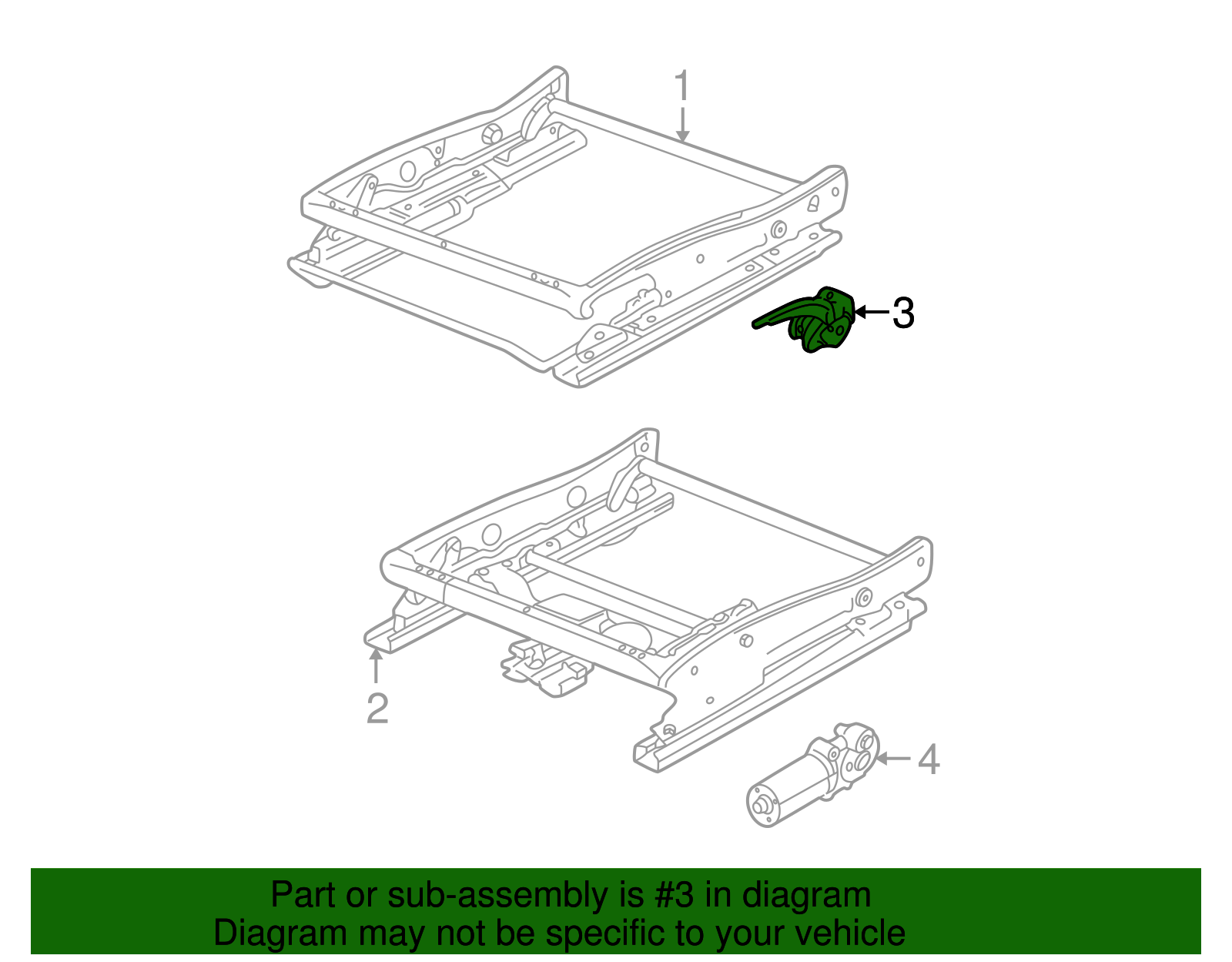 Actuator Assembly, D/Seat - GM (09135284)