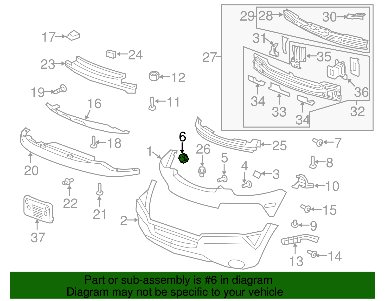 Grille Nut - GM (94515332)