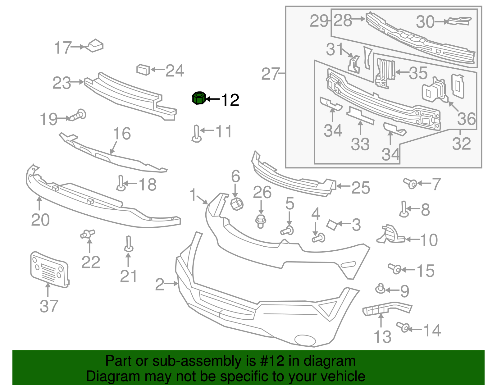 Multi-Purpose Nut - GM (94515250)