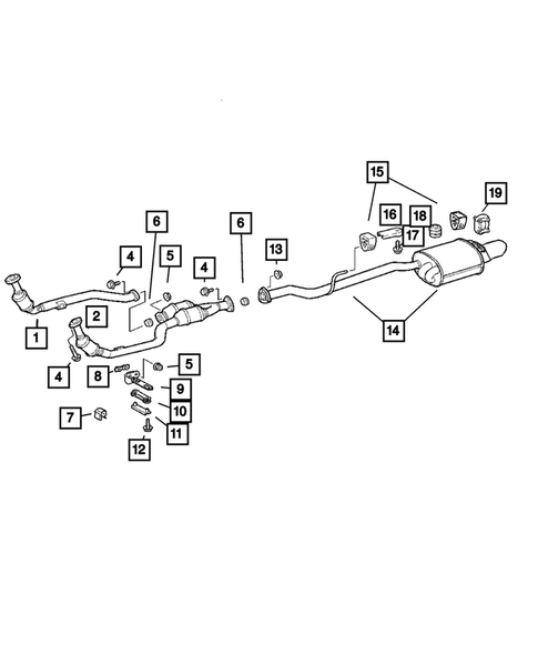 chrysler crossfire exhaust system