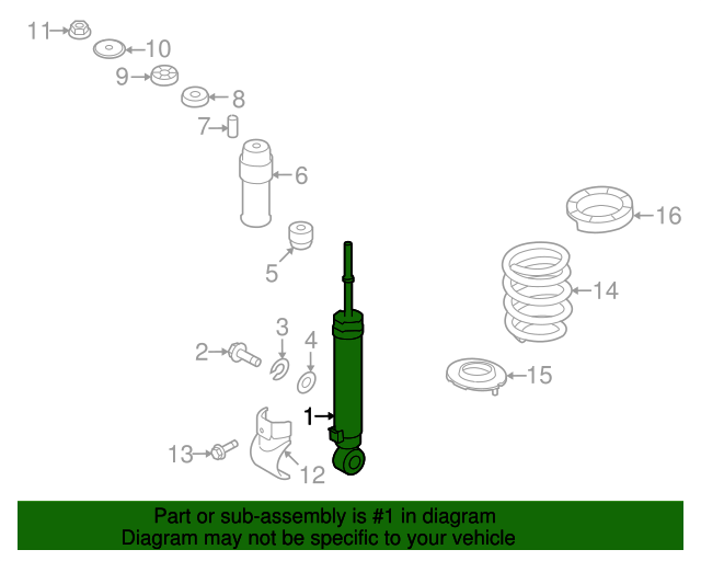 553102J100 Shock 2009 Kia Borrego Kia.Parts Store