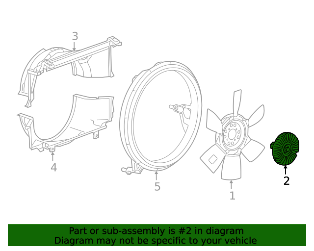 2018-2024 GM Engine Cooling Fan Clutch 84362767 | GM Parts Center 