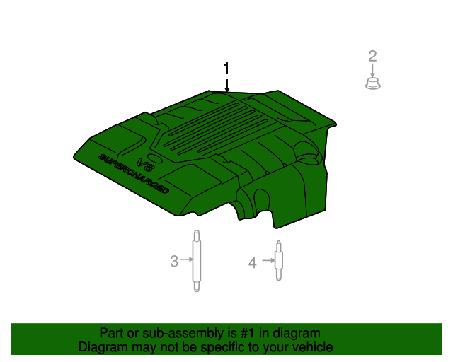 20062009 Land Rover Range Rover Engine Cover LBH500062