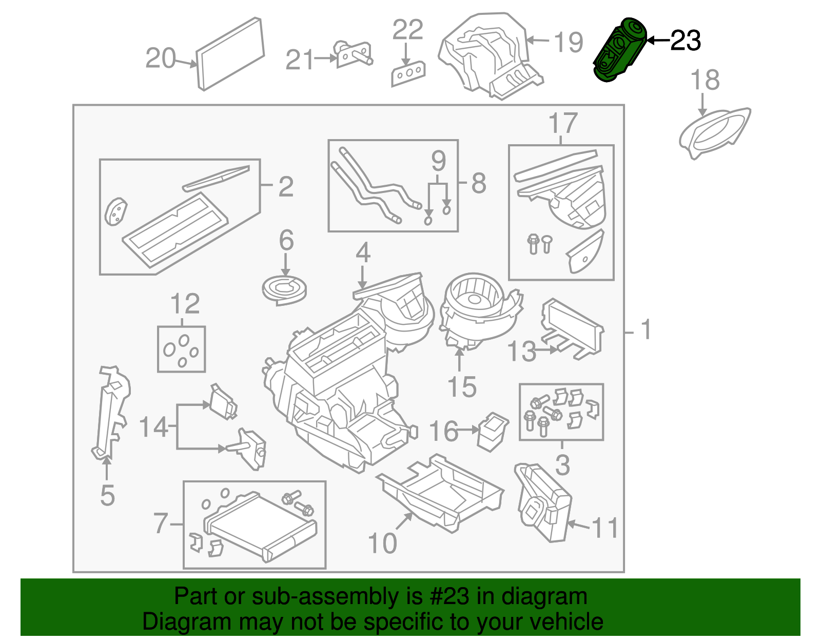 Air Conditioning Expansion Valve Kit with Seals, Valve, Stud, Bolts, and Housing - GM (93189551)