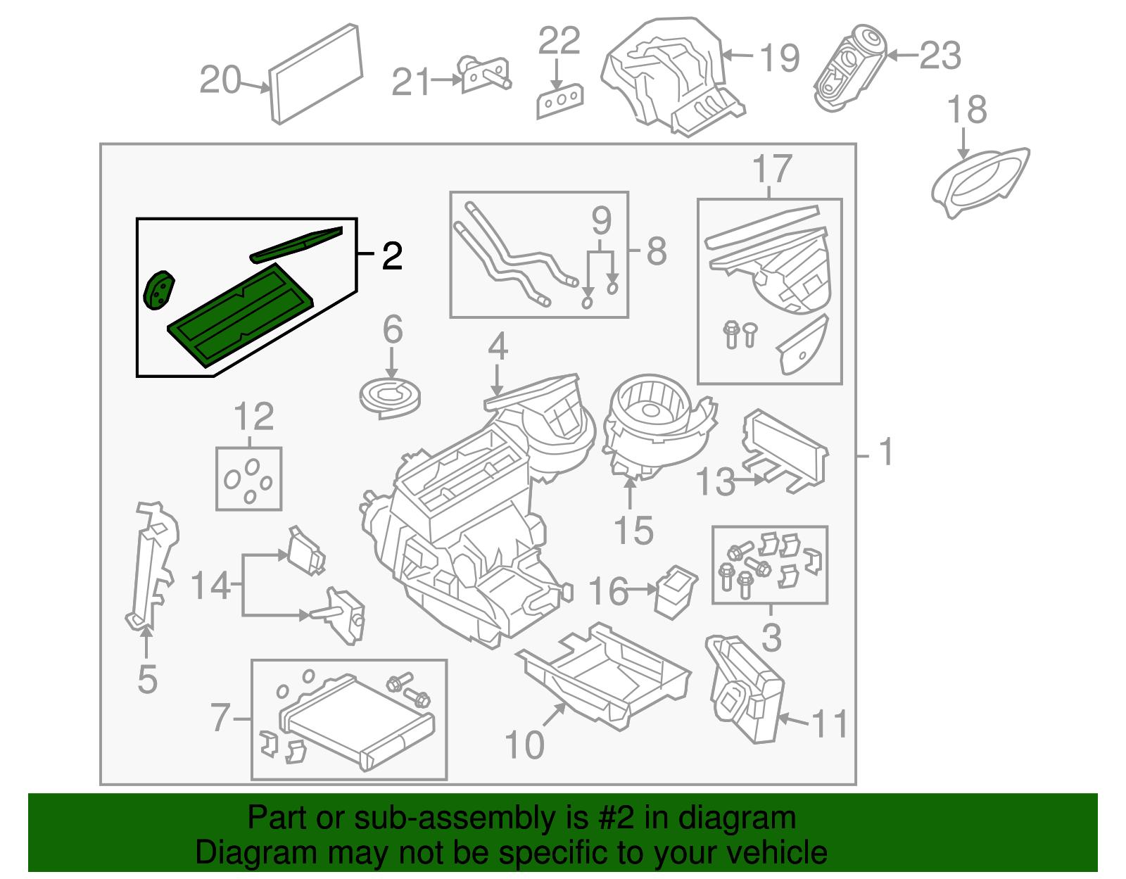 Gasket Kit, Heater & A/C Evpr & Blo Mdl - GM (93189554)