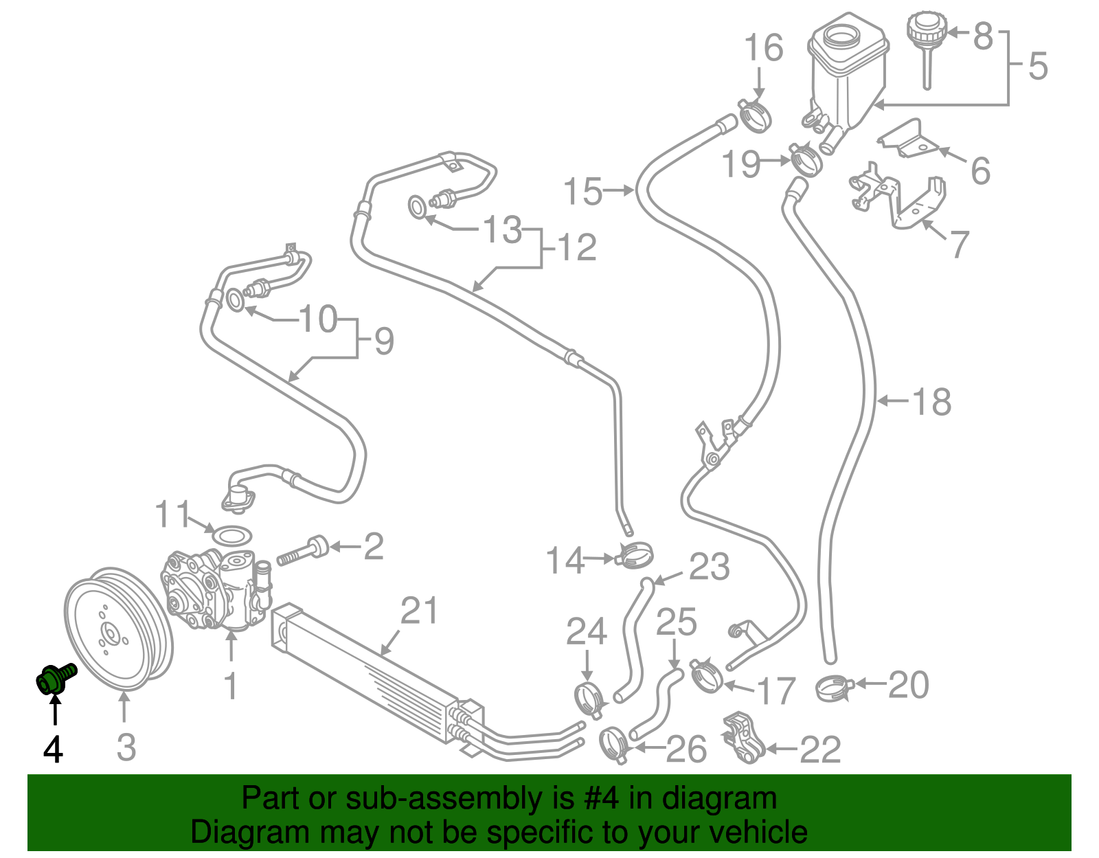 Pump Pulley Bolt - Volkswagen (N-911-361-01)