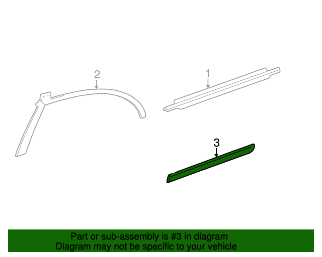 20032008 Toyota Corolla Body Side Molding 7574202924 OEM Parts Online