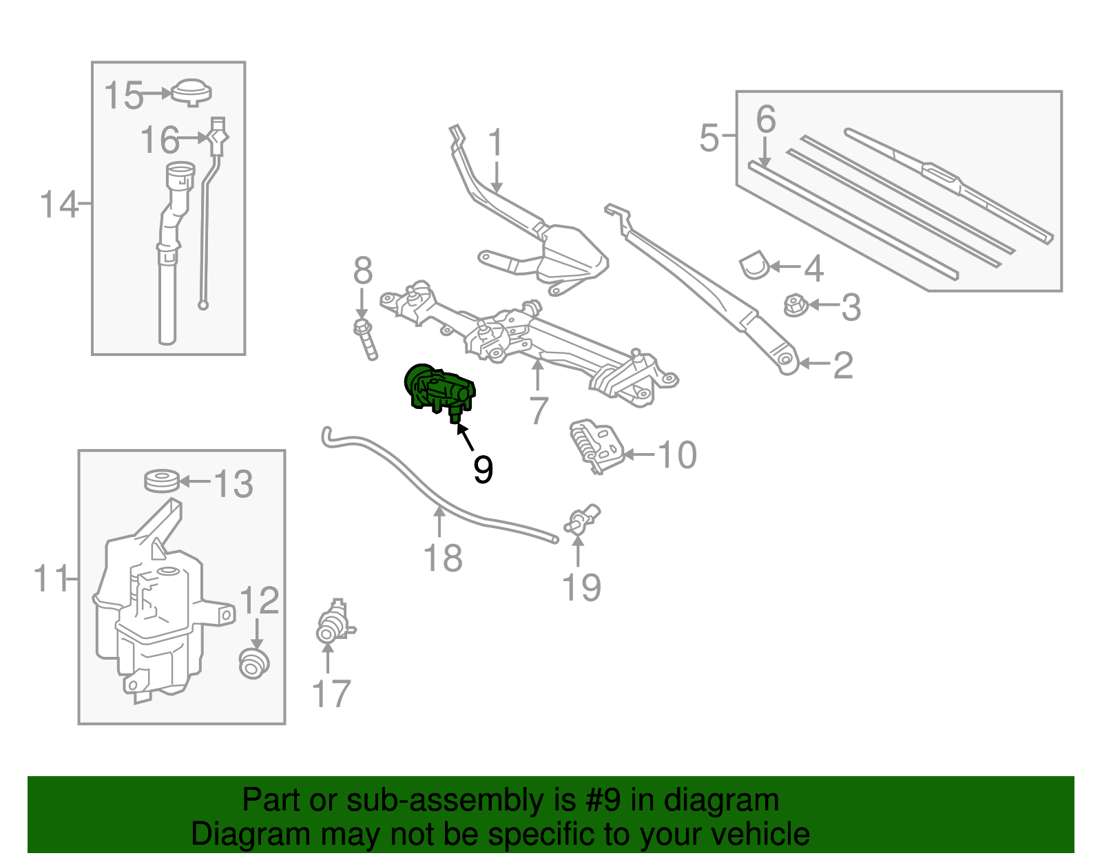 Wiper Motor - Toyota (85110-47180)