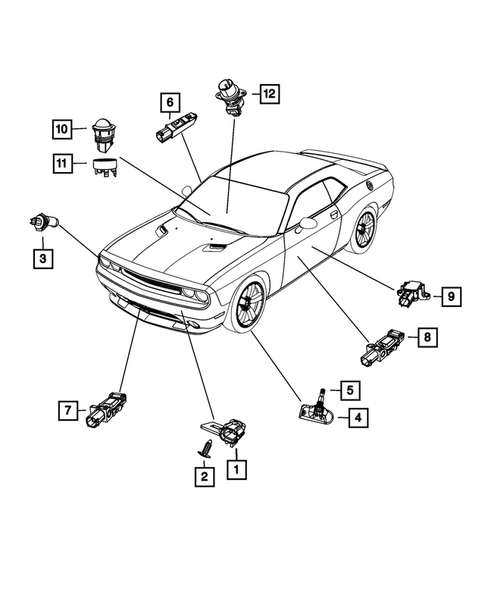 Map Sensor Challenger Sensors for 2014 Dodge Challenger | Mopar Online Parts