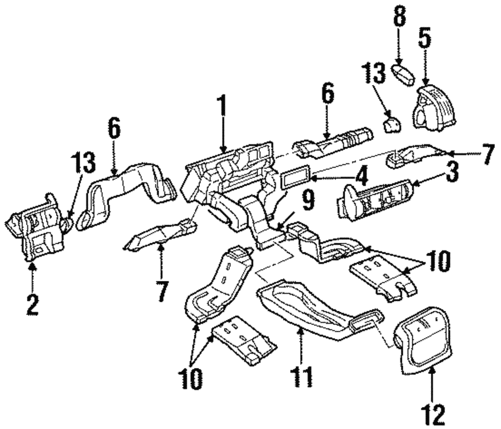 Seal, I/P Center Air Otlt - GM (90509591)
