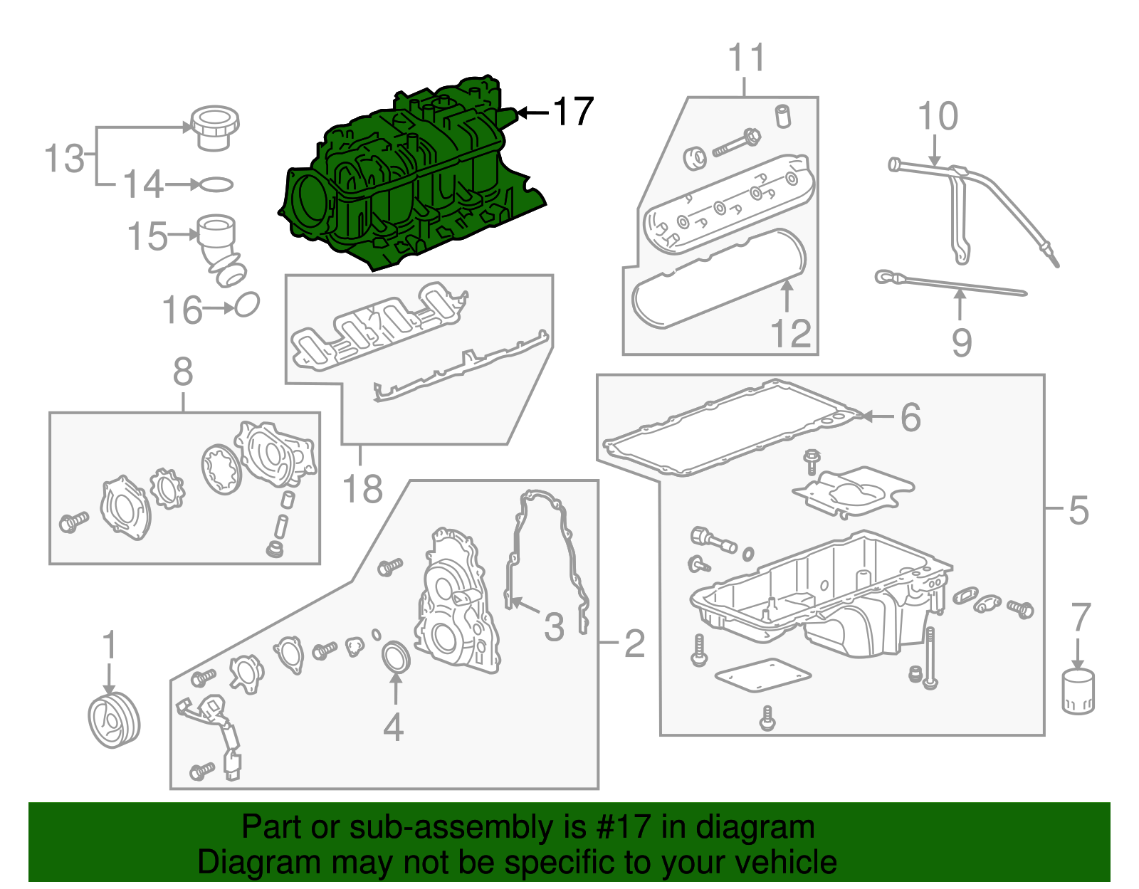 Intake Manifold Assembly - GM (12580678)