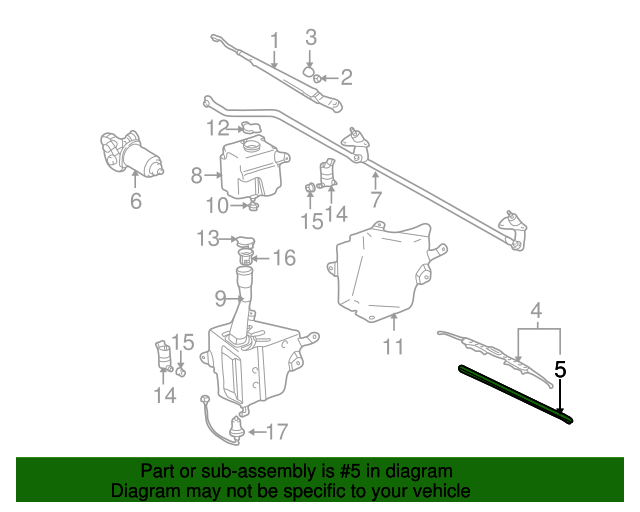 19982014 Toyota Windshield Wiper Blade Refill 8521404012 Toyota