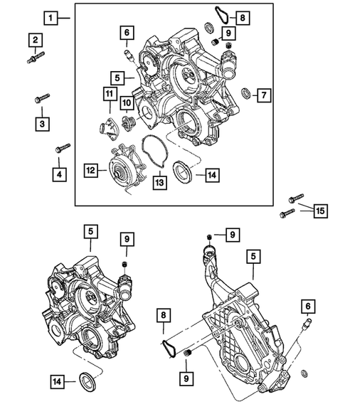 Timing Belt/Chain and Cover and Balance Shaft for 2011 Ram Dakota #0