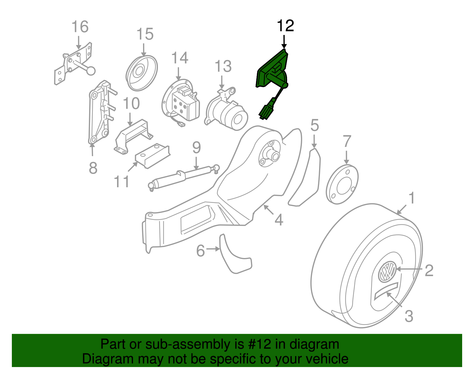Release Lever - Volkswagen (7L6-601-401)