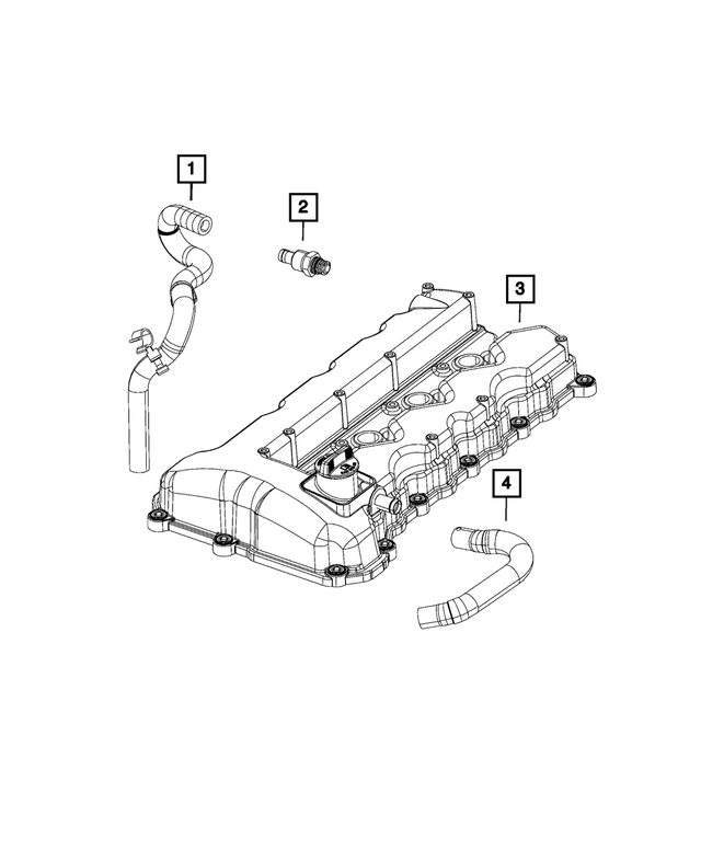 UOIENRT PCV Valve Replacement - Fits 05047002AA 05047063AA 04792962AA Multiple Vehicle Applications