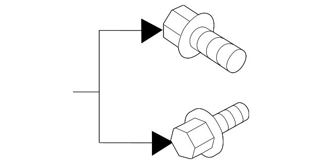 MU140017 - Lower Hinge Upper Bolt 2005-2023 Mitsubishi | Mitsubishi ...