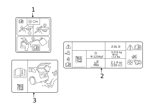 2019-2020 Ford AC Label KT4Z-1503050-B | TascaParts.com