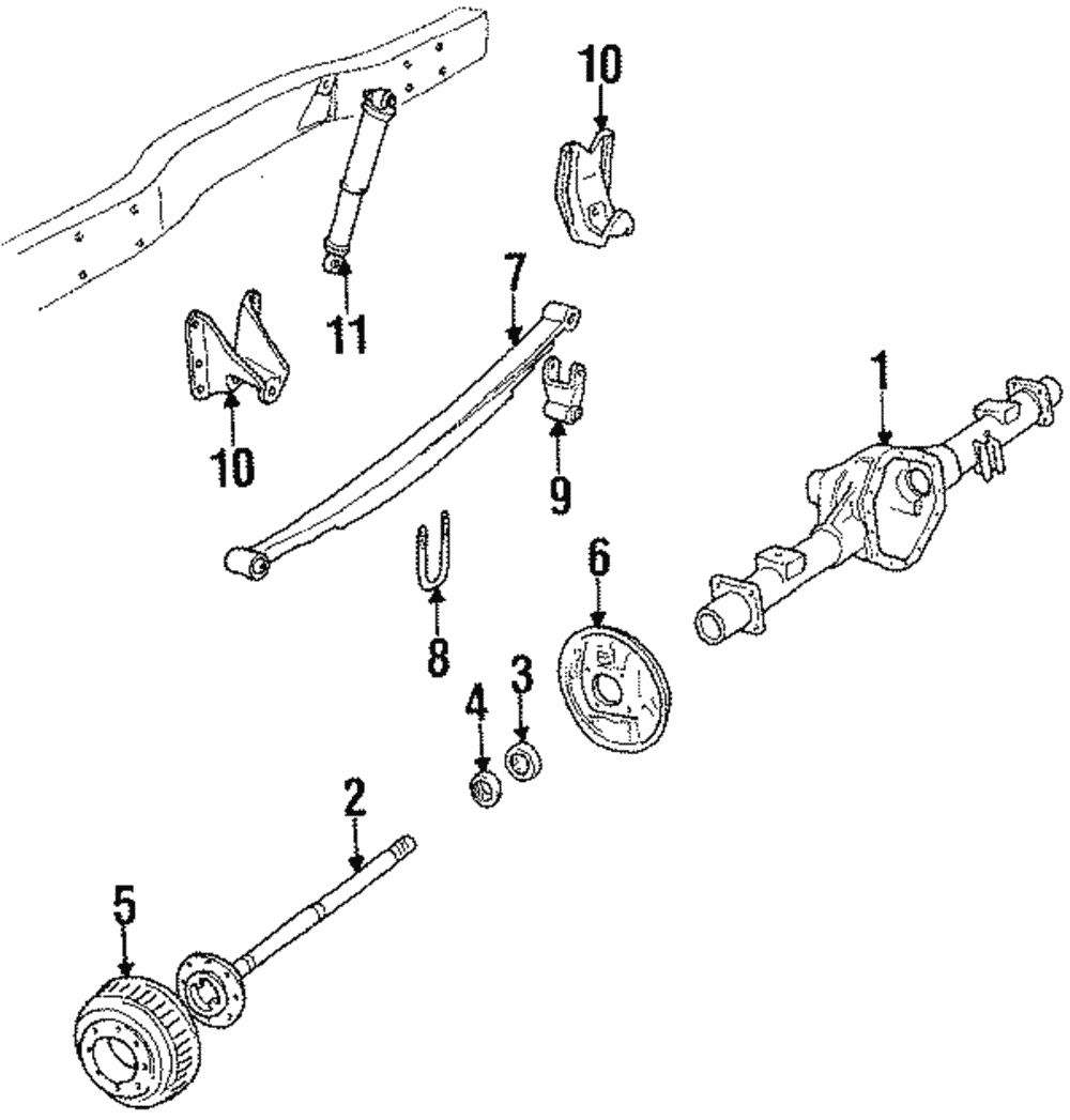 Premium Gas Charged Rear Shock Absorber - GM (88945298)